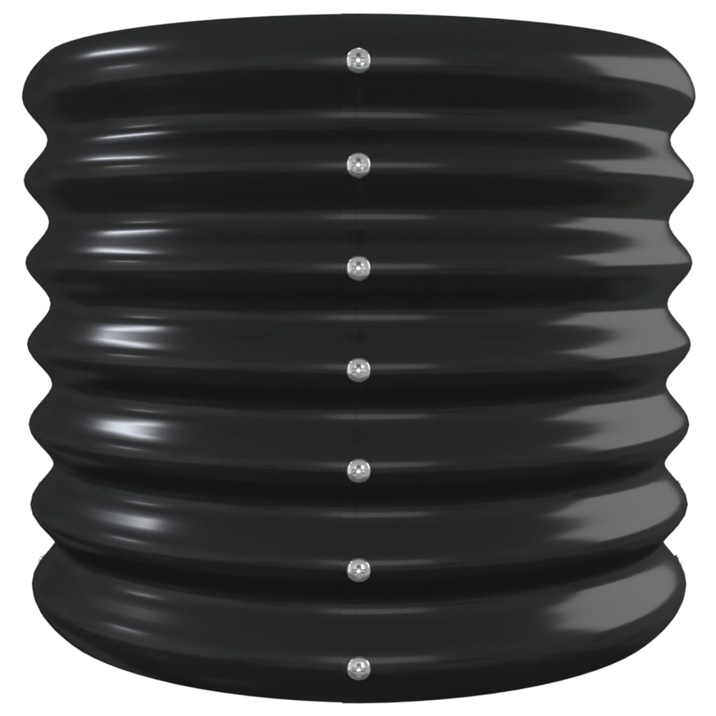vidaXL Strat înălțat grădină 332x40x36 cm oțel galvanizat