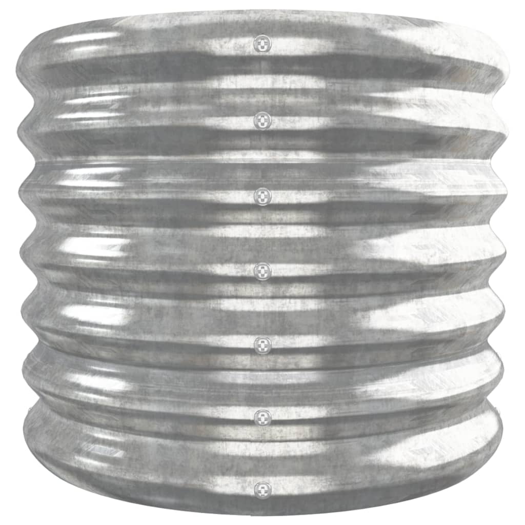 vidaXL Strat înălțat grădină 332x40x36 cm oțel galvanizat