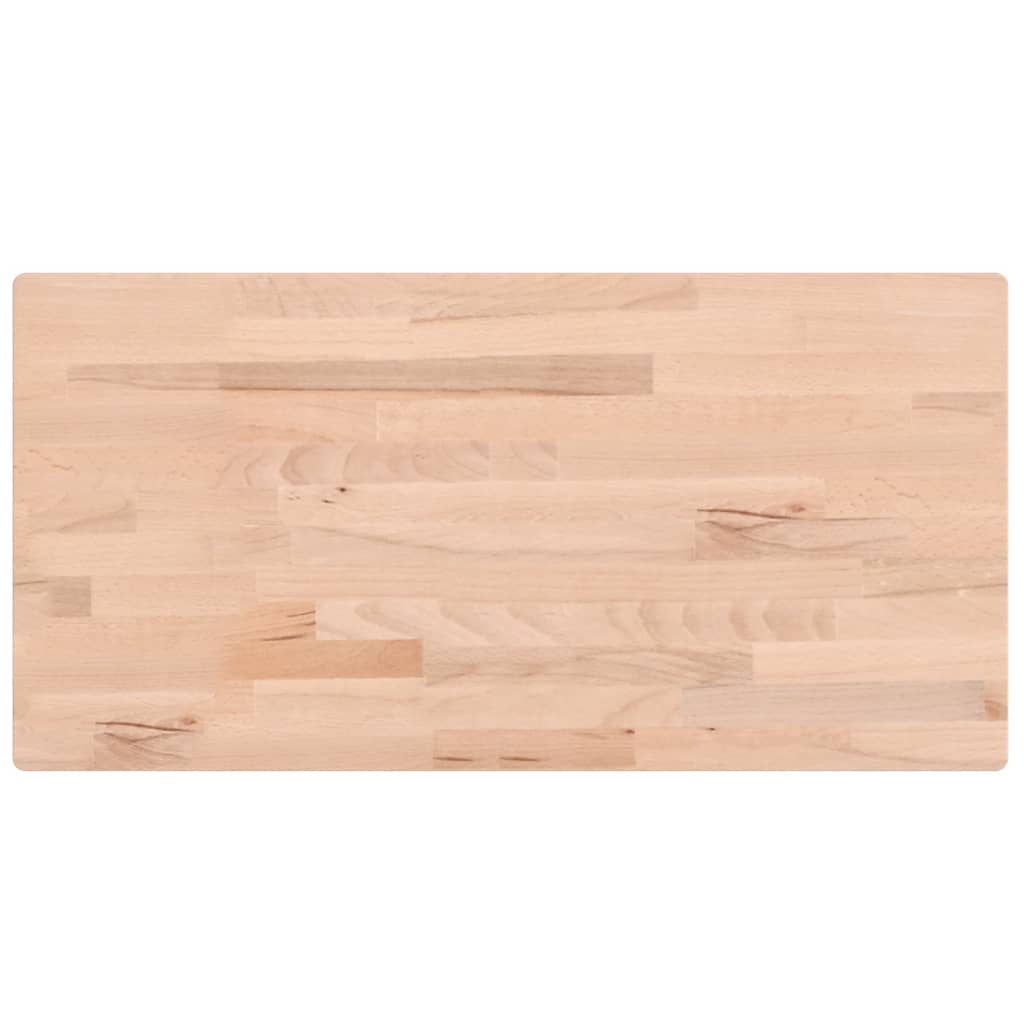 vidaXL Blat de masă 100x50x1,5 cm dreptunghiular, lemn masiv de fag vidaXL Blat de masă 100x50x1,5 cm dreptunghiular, lemn masiv de fag