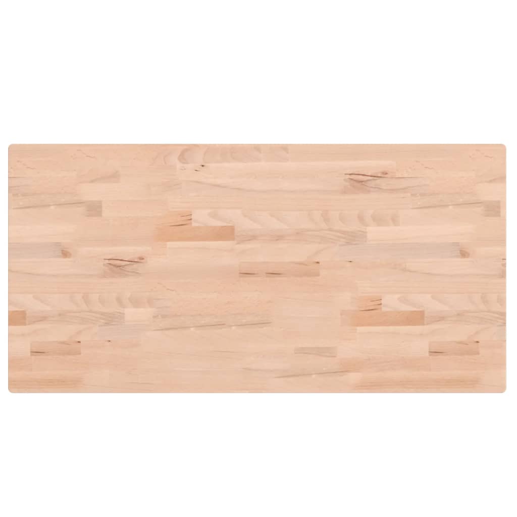 vidaXL Blat de masă 100x50x2,5 cm dreptunghiular, lemn masiv de fag vidaXL Blat de masă 100x50x2,5 cm dreptunghiular, lemn masiv de fag