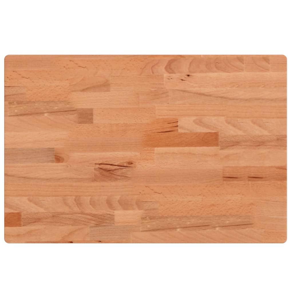 vidaXL Blat de masă 60x40x4 cm dreptunghiular, lemn masiv de fag vidaXL Blat de masă 60x40x4 cm dreptunghiular, lemn masiv de fag
