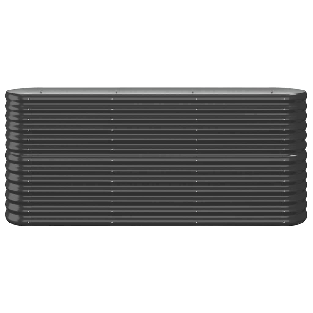 vidaXL Strat înălțat grădină 152x40x68 cm oțel galvanizat