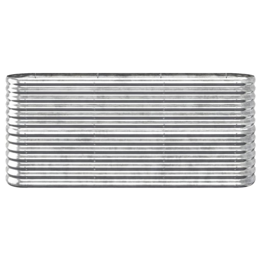 vidaXL Strat înălțat grădină 152x40x68 cm oțel galvanizat