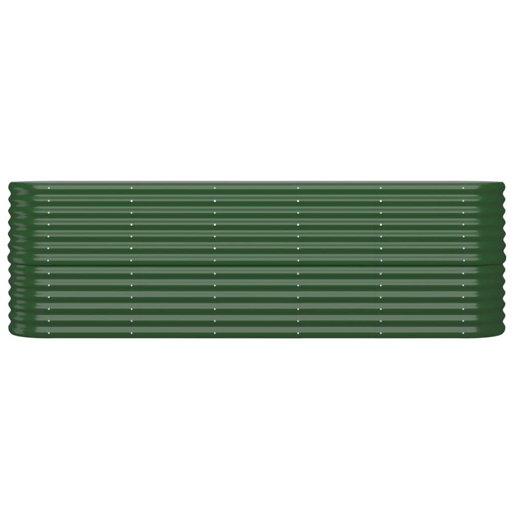 vidaXL Strat înălțat grădină 224x40x68 cm oțel galvanizat