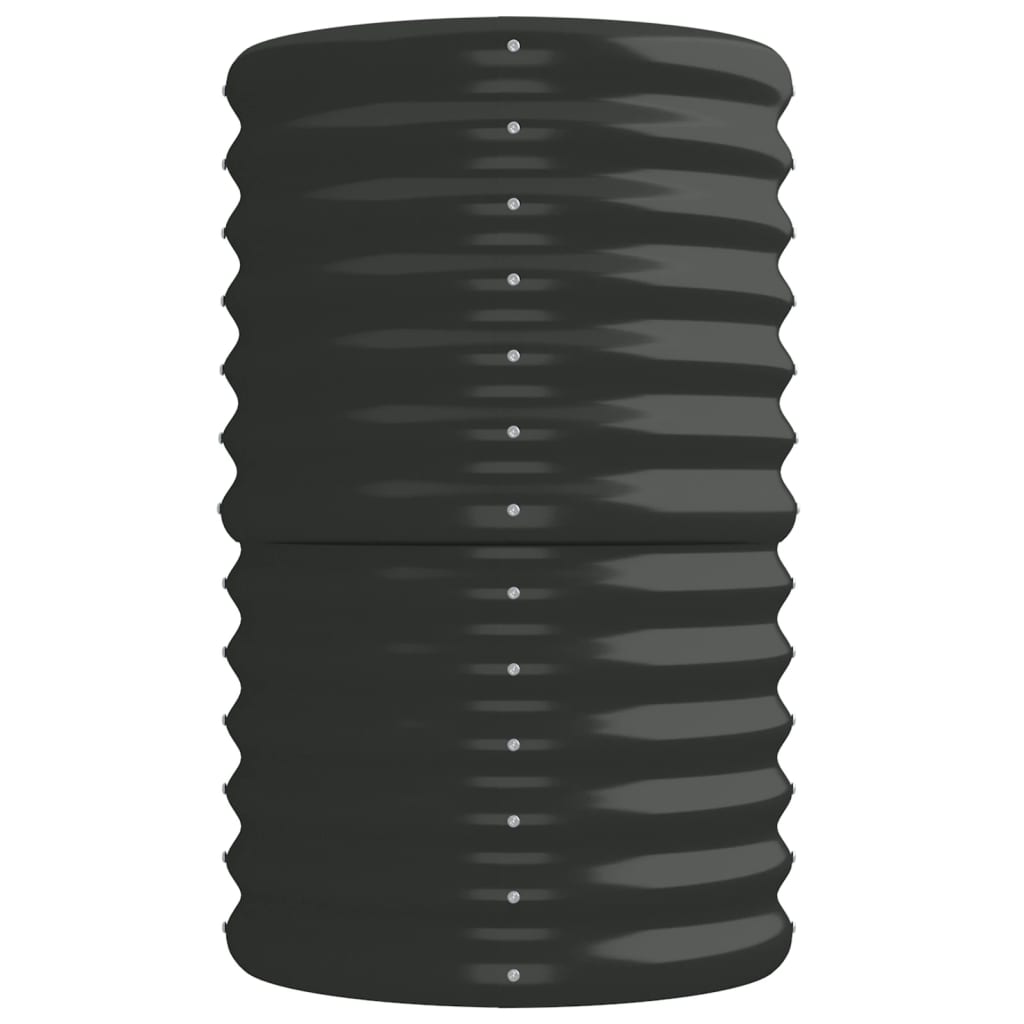 vidaXL Strat înălțat grădină 224x40x68 cm oțel galvanizat