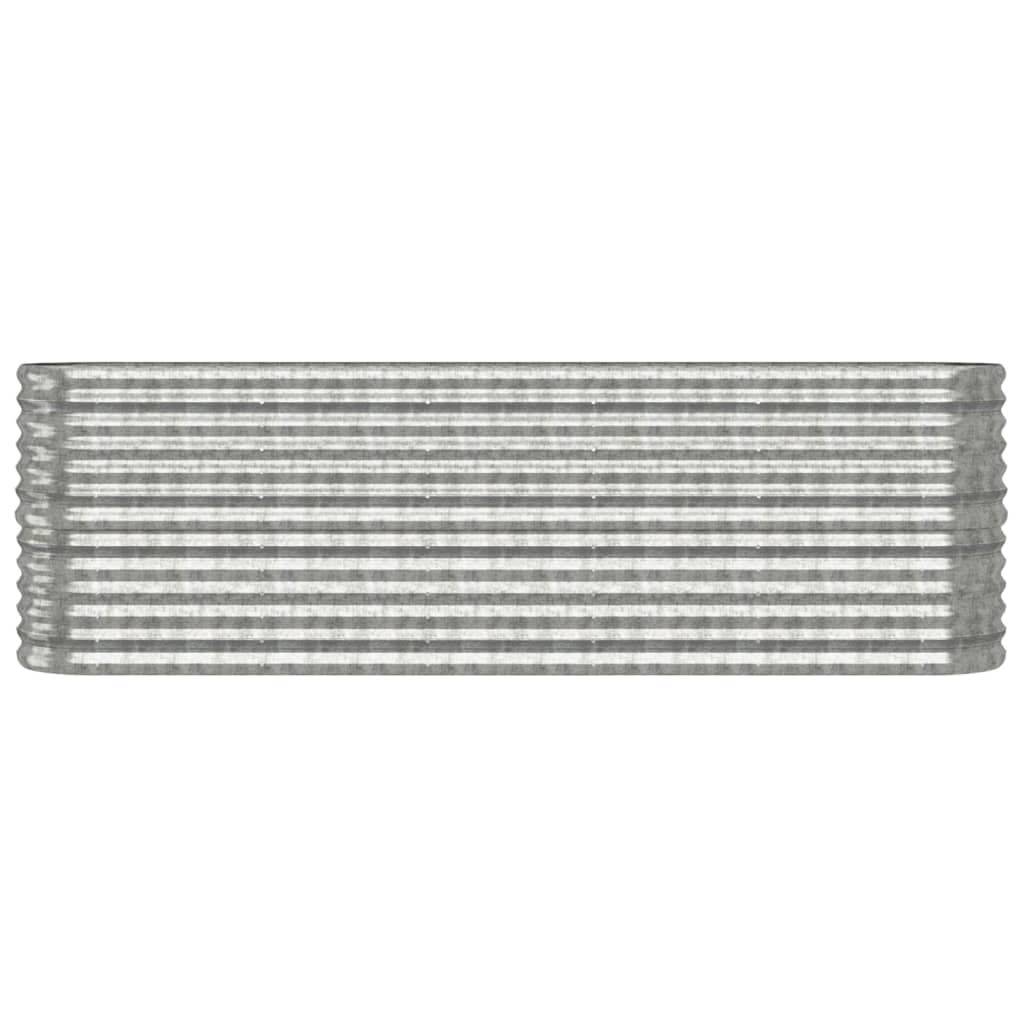 vidaXL Strat înălțat grădină 224x40x68 cm oțel galvanizat
