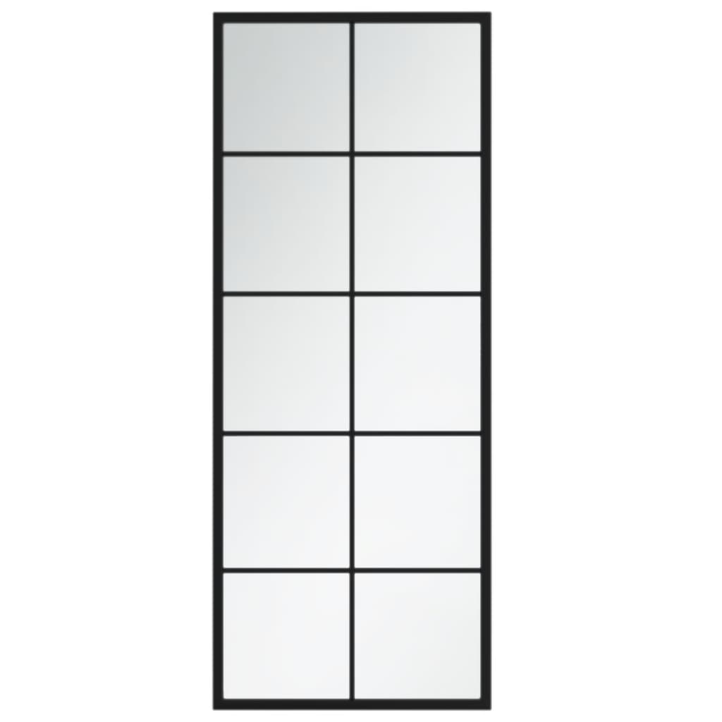 vidaXL Oglinzi de perete, 2 buc., negru, 100x40 cm, metal vidaXL Oglinzi de perete, 2 buc., negru, 100x40 cm, metal