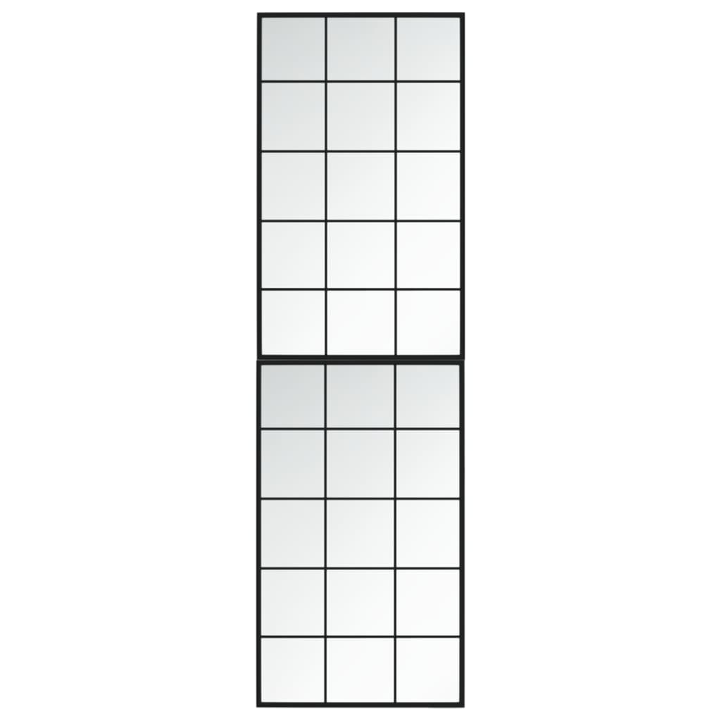 vidaXL Oglinzi de perete, 2 buc., negru, 100x60 cm, metal vidaXL Oglinzi de perete, 2 buc., negru, 100x60 cm, metal