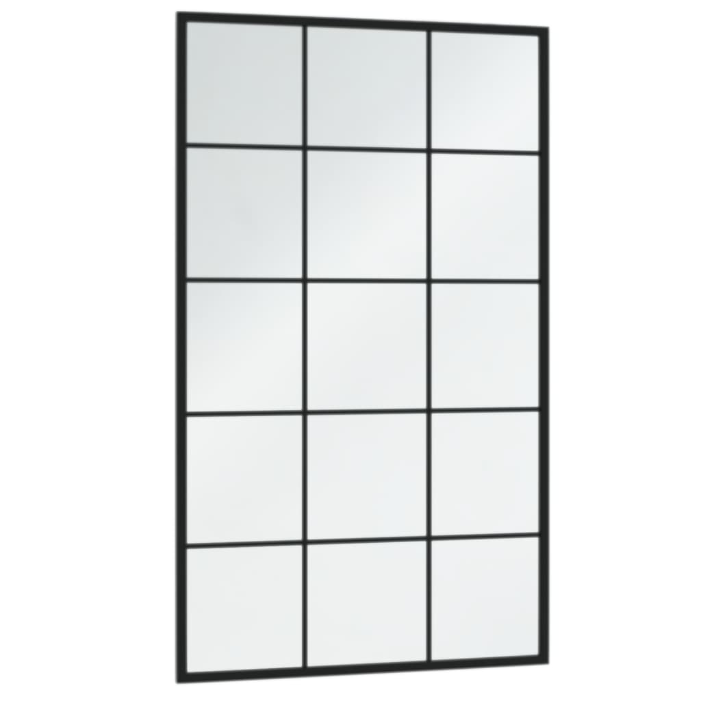 vidaXL Oglinzi de perete, 6 buc., negru, 100x60 cm, metal vidaXL Oglinzi de perete, 6 buc., negru, 100x60 cm, metal