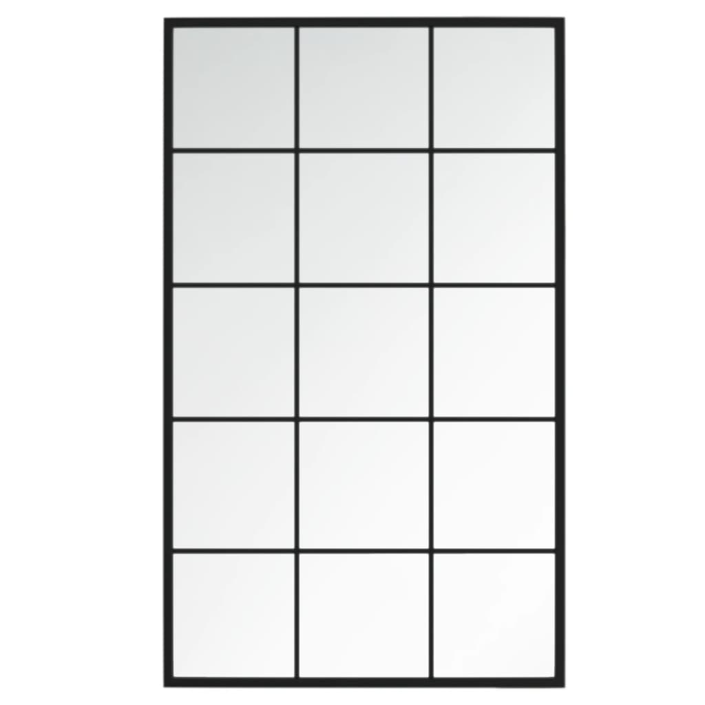 vidaXL Oglinzi de perete, 6 buc., negru, 100x60 cm, metal vidaXL Oglinzi de perete, 6 buc., negru, 100x60 cm, metal