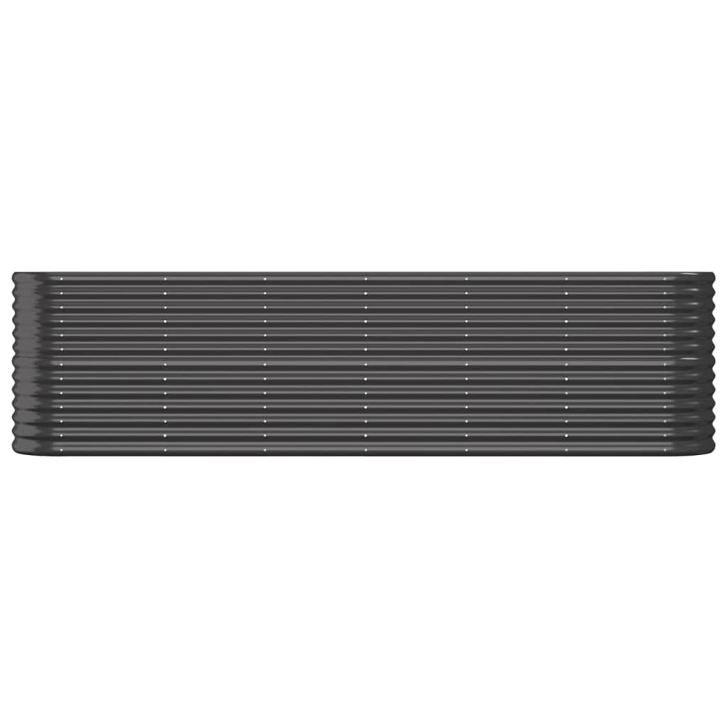 vidaXL Strat înălțat grădină 260x40x68 cm oțel vopsit electrostatic