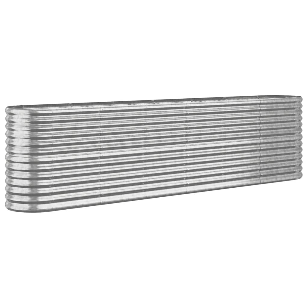 vidaXL Strat înălțat grădină 260x40x68 cm oțel vopsit electrostatic
