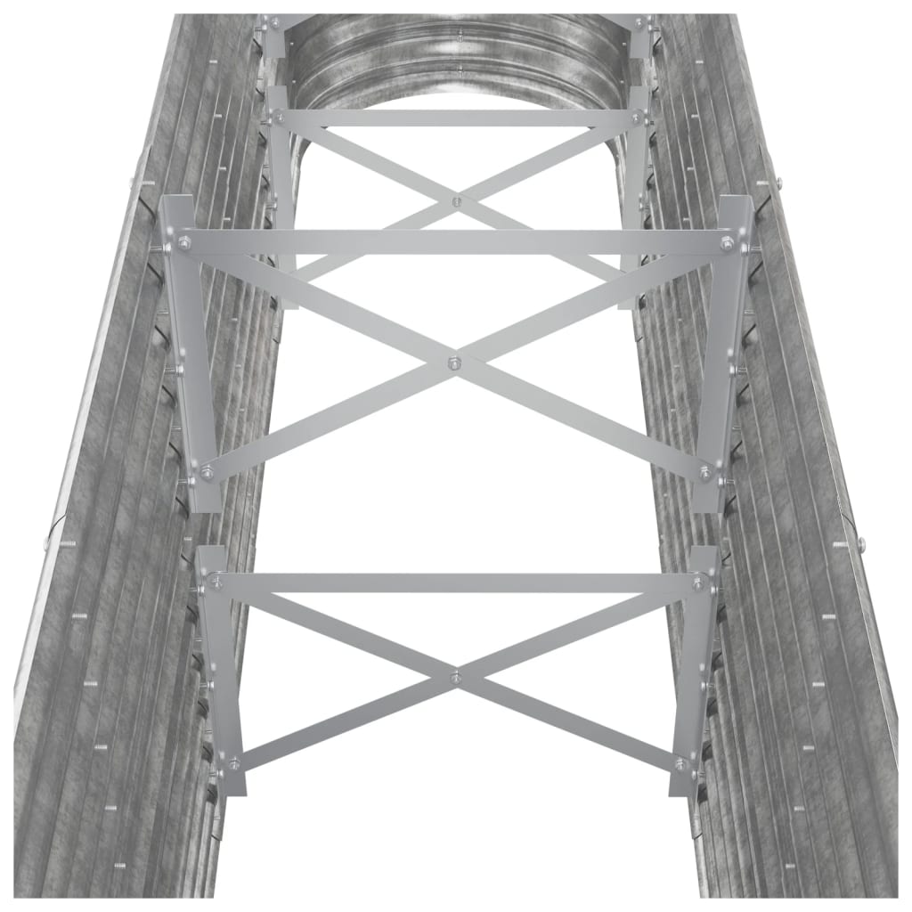 vidaXL Strat înălțat grădină 260x40x68 cm oțel vopsit electrostatic