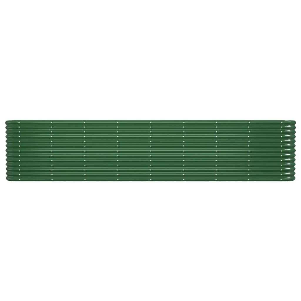 vidaXL Strat înălțat grădină 332x40x68 oțel vopsit electrostatic