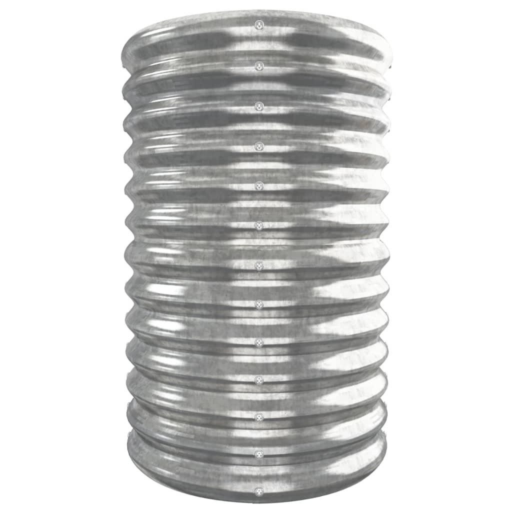 vidaXL Strat înălțat grădină 332x40x68 cm oțel galvanizat