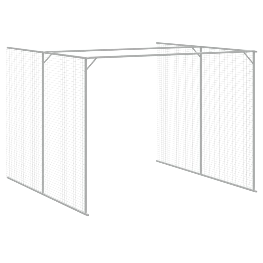 vidaXL Cușcă de câine cu țarc antracit 214x661x181 cm oțel galvanizat vidaXL Cușcă de câine cu țarc antracit 214x661x181 cm oțel galvanizat