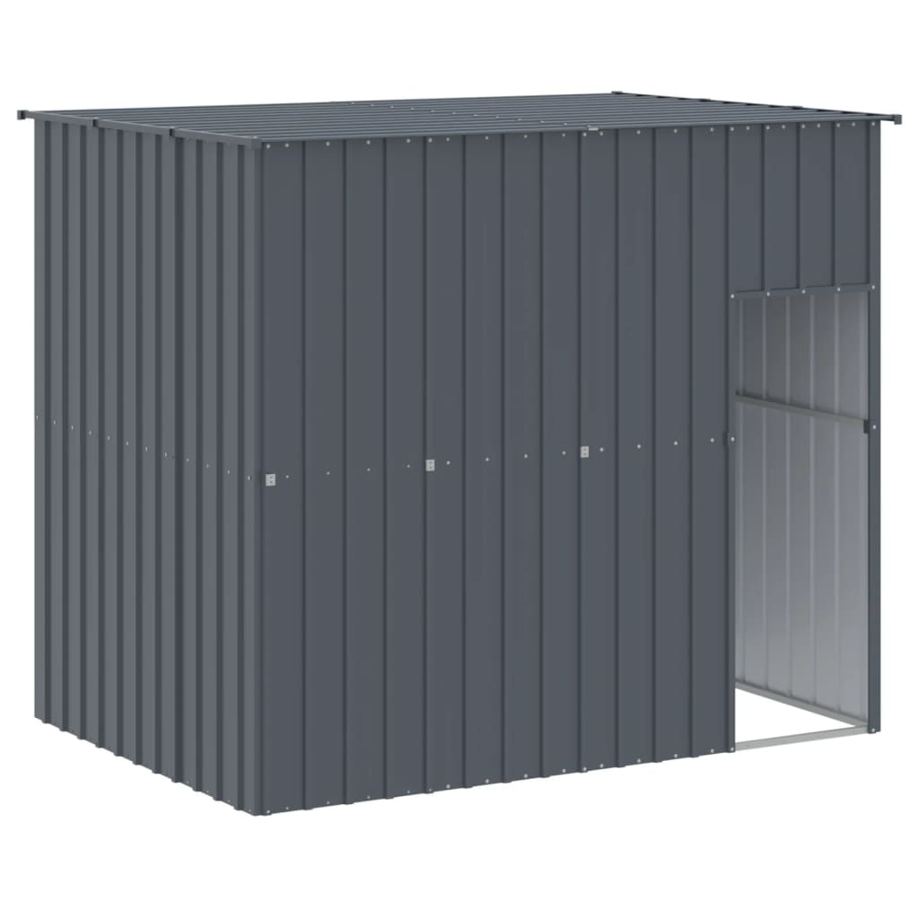 vidaXL Cușcă de câine cu țarc antracit 214x1069x181 cm oțel galvanizat vidaXL Cușcă de câine cu țarc antracit 214x1069x181 cm oțel galvanizat