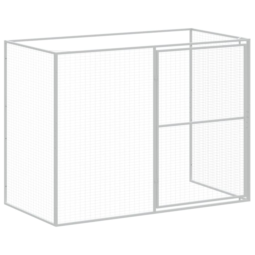 vidaXL Cușcă de câine & țarc gri deschis 214x253x181cm oțel galvanizat vidaXL Cușcă de câine & țarc gri deschis 214x253x181cm oțel galvanizat
