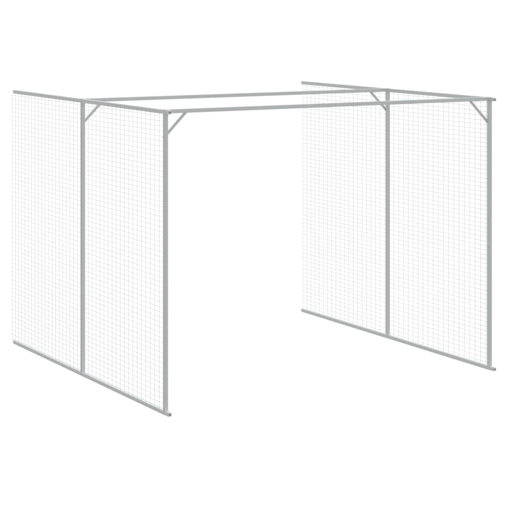 vidaXL Cușcă de câine & țarc gri deschis 214x457x181cm oțel galvanizat vidaXL Cușcă de câine & țarc gri deschis 214x457x181cm oțel galvanizat