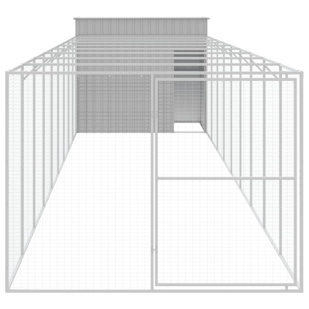 vidaXL Cușcă câine & țarc gri deschis 214x1069x181 cm oțel galvanizat vidaXL Cușcă câine & țarc gri deschis 214x1069x181 cm oțel galvanizat