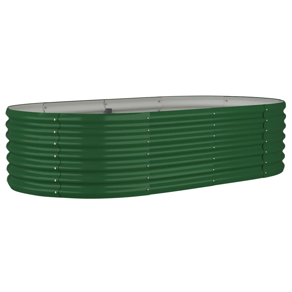 vidaXL Strat înălțat grădină 152x80x36 cm oțel galvanizat