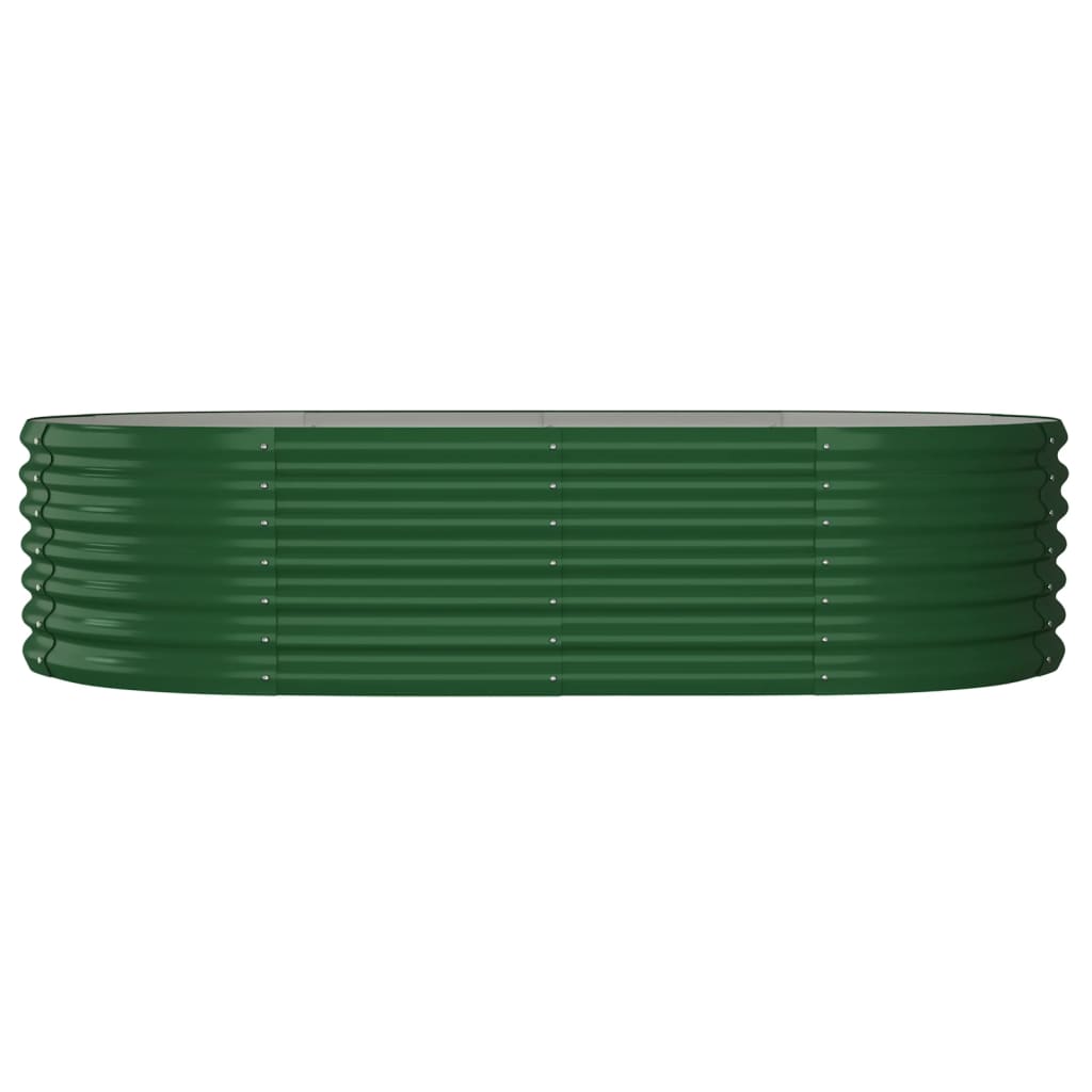 vidaXL Strat înălțat grădină 152x80x36 cm oțel galvanizat