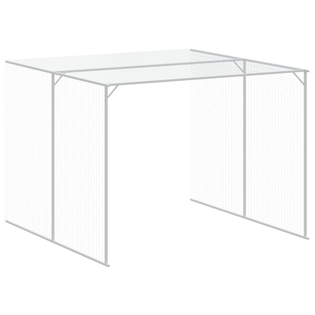 vidaXL Cușcă de câine & țarc gri deschis 214x661x181cm oțel galvanizat vidaXL Cușcă de câine & țarc gri deschis 214x661x181cm oțel galvanizat