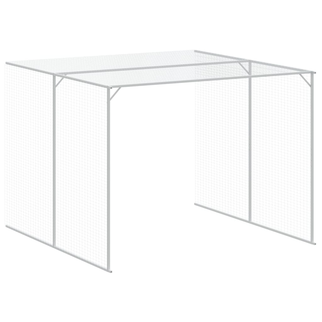 vidaXL Cușcă câine & țarc gri deschis 214x1273x181 cm oțel galvanizat vidaXL Cușcă câine & țarc gri deschis 214x1273x181 cm oțel galvanizat