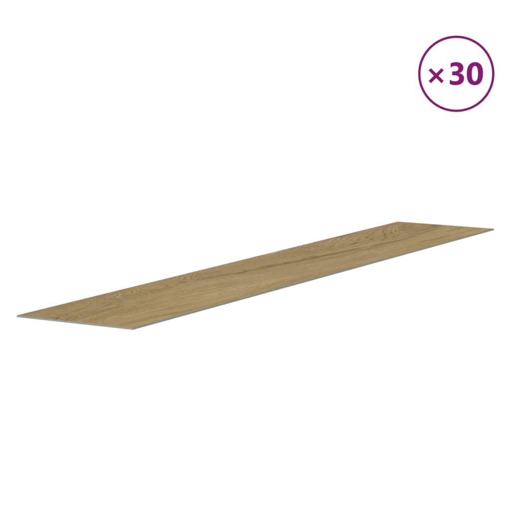 vidaXL Panouri de perete aspect lemn, maro, 4,12 m², PVC