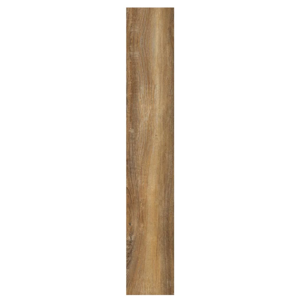 vidaXL Panouri de perete aspect lemn, maro, 4,12 m², PVC