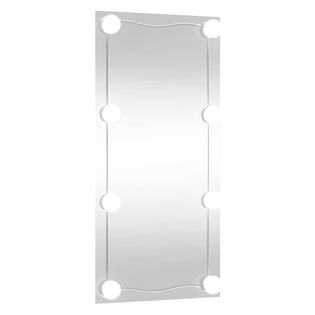 vidaXL Oglindă de perete cu lumini LED 30x60 cm sticlă dreptunghiular