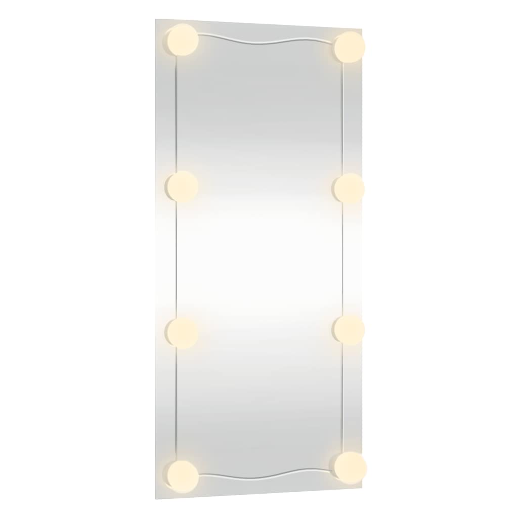 vidaXL Oglindă de perete cu lumini LED 30x60 cm sticlă dreptunghiular