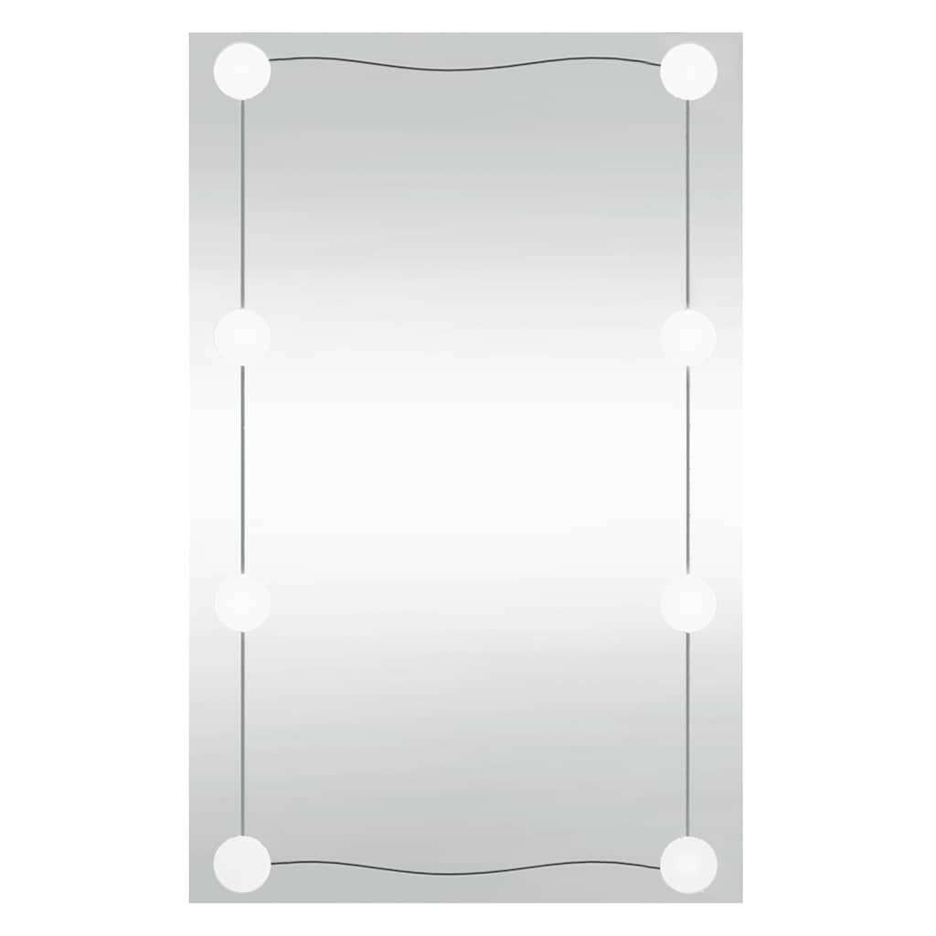 vidaXL Oglindă de perete cu lumini LED 40x60 cm sticlă dreptunghiular