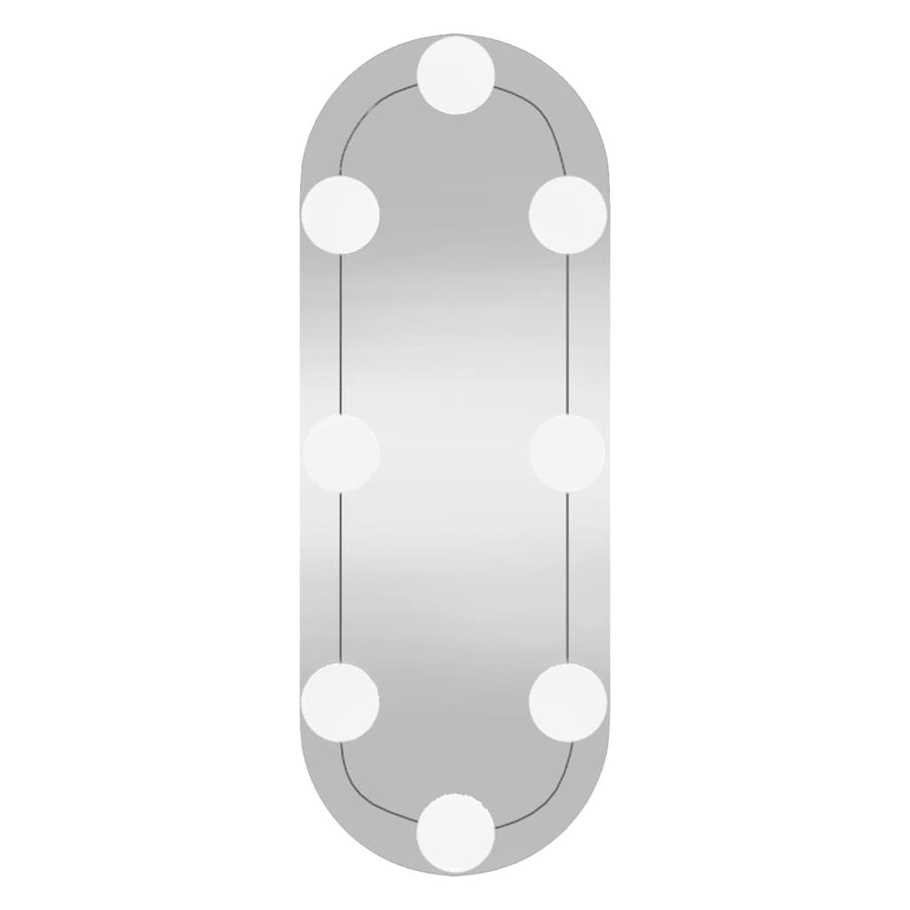 vidaXL Oglindă de perete cu lumini LED 15x40 cm oval sticlă vidaXL Oglindă de perete cu lumini LED 15x40 cm oval sticlă