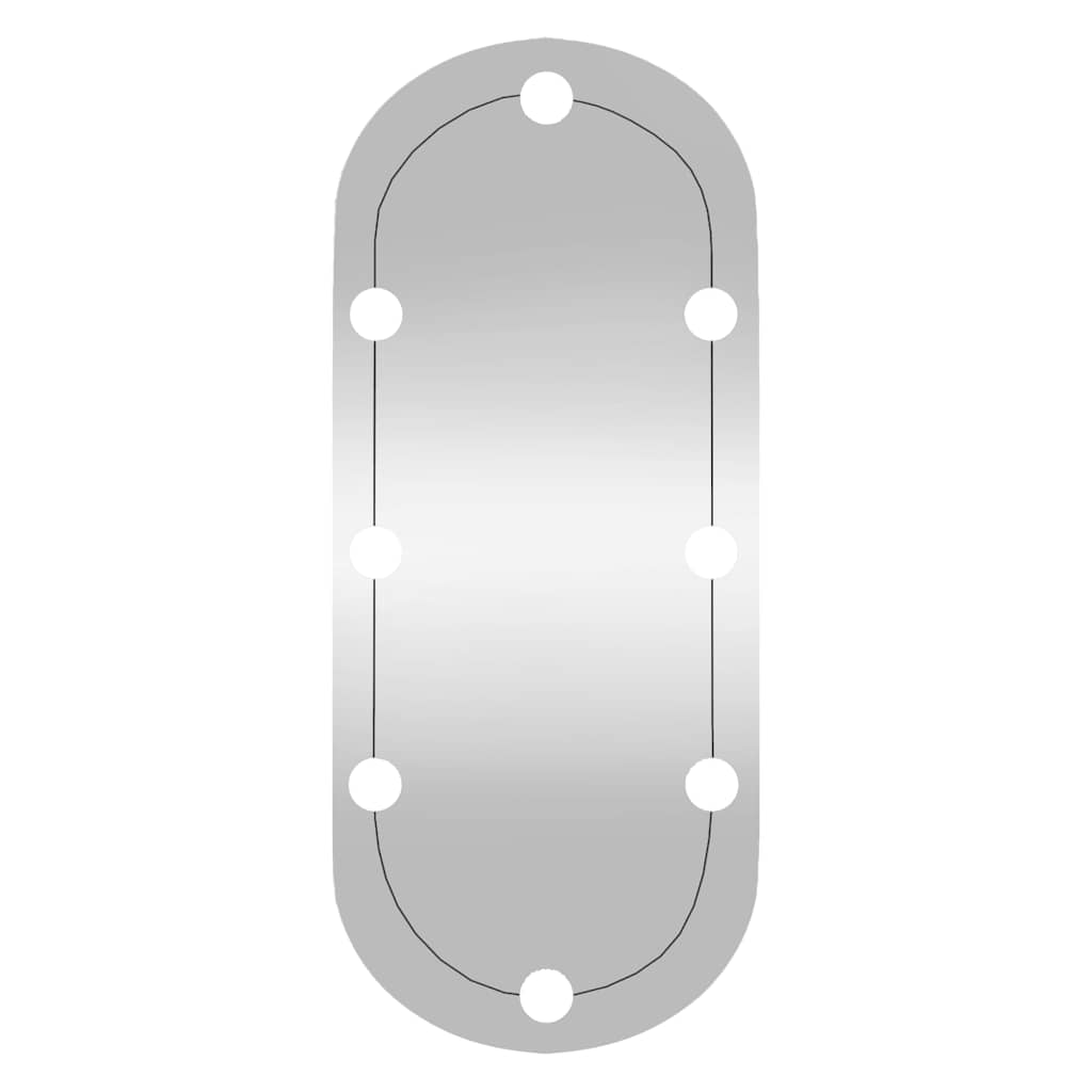 vidaXL Oglindă de perete cu lumini LED 30x70 cm oval sticlă vidaXL Oglindă de perete cu lumini LED 30x70 cm oval sticlă