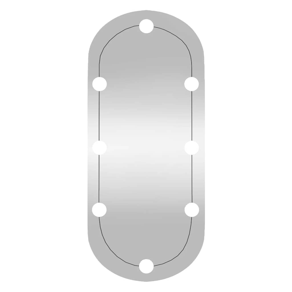 vidaXL Oglindă de perete cu lumini LED 35x80 cm oval sticlă vidaXL Oglindă de perete cu lumini LED 35x80 cm oval sticlă