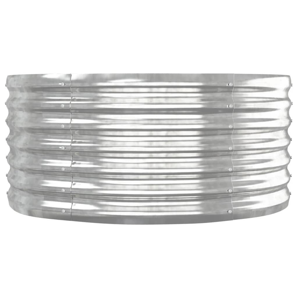 vidaXL Strat înălțat grădină 152x80x36 cm oțel galvanizat