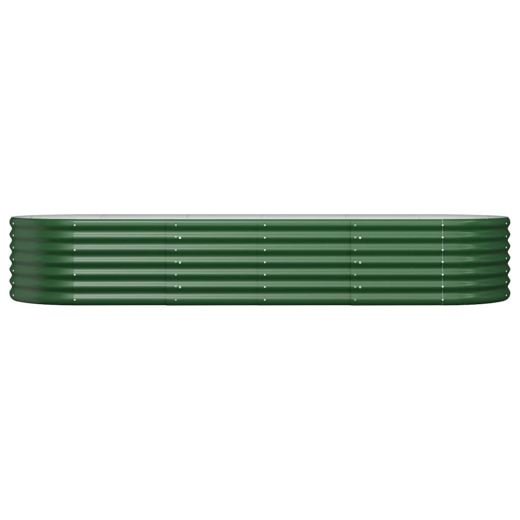 vidaXL Strat înălțat grădină 224x80x36 cm oțel galvanizat