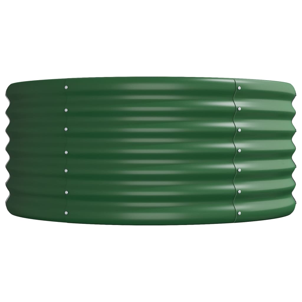 vidaXL Strat înălțat grădină 224x80x36 cm oțel galvanizat