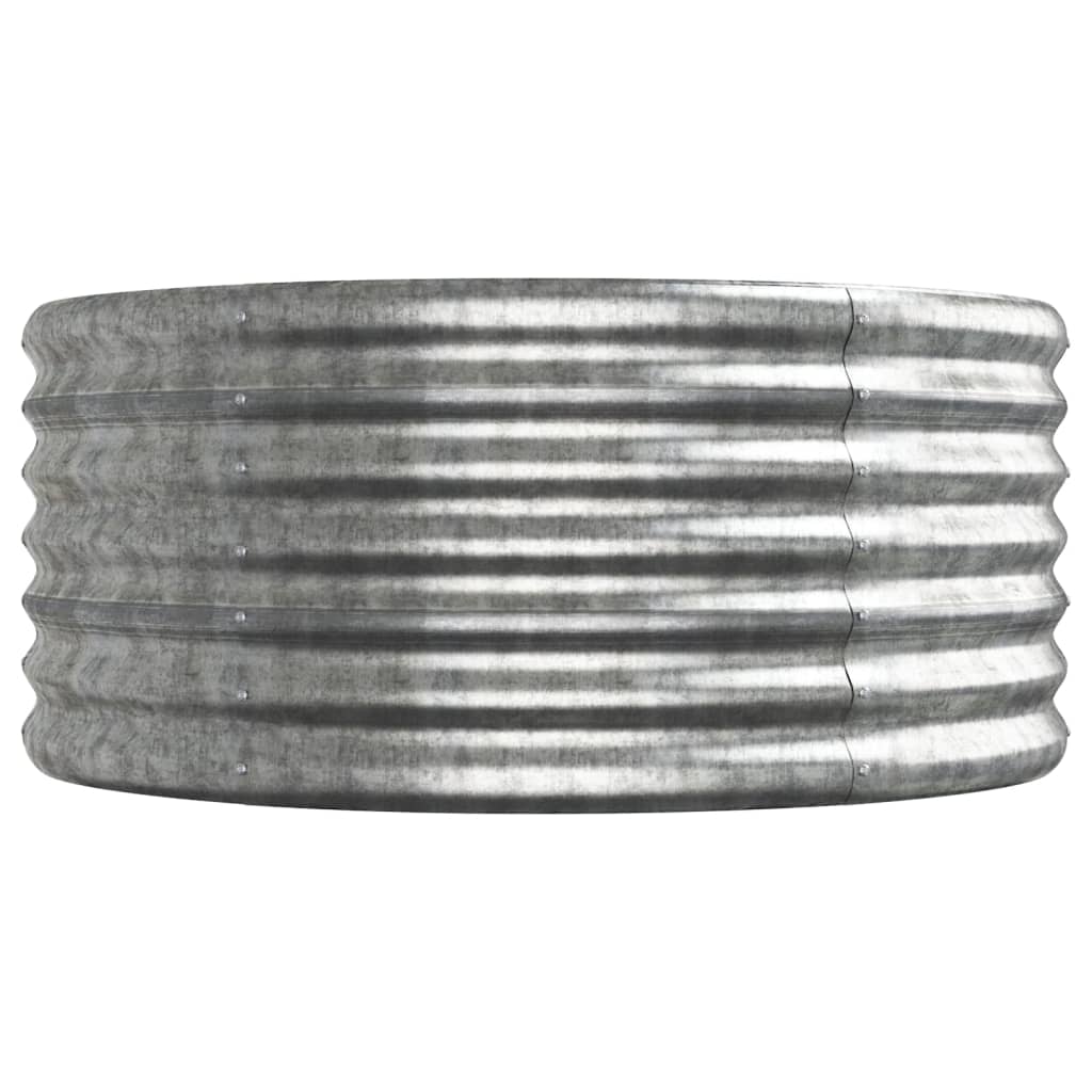 vidaXL Strat înălțat grădină 224x80x36 cm oțel galvanizat