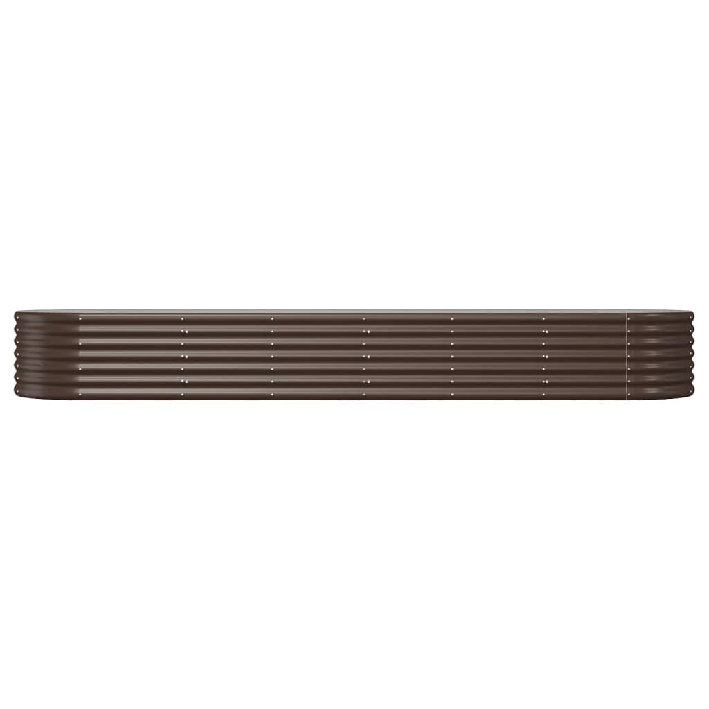 vidaXL Strat înălțat grădină 296x80x36 cm oțel galvanizat
