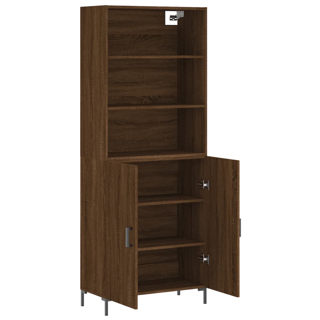vidaXL Dulap înalt, stejar maro, 69,5x34x180 cm, lemn compozit vidaXL Dulap înalt, stejar maro, 69,5x34x180 cm, lemn compozit