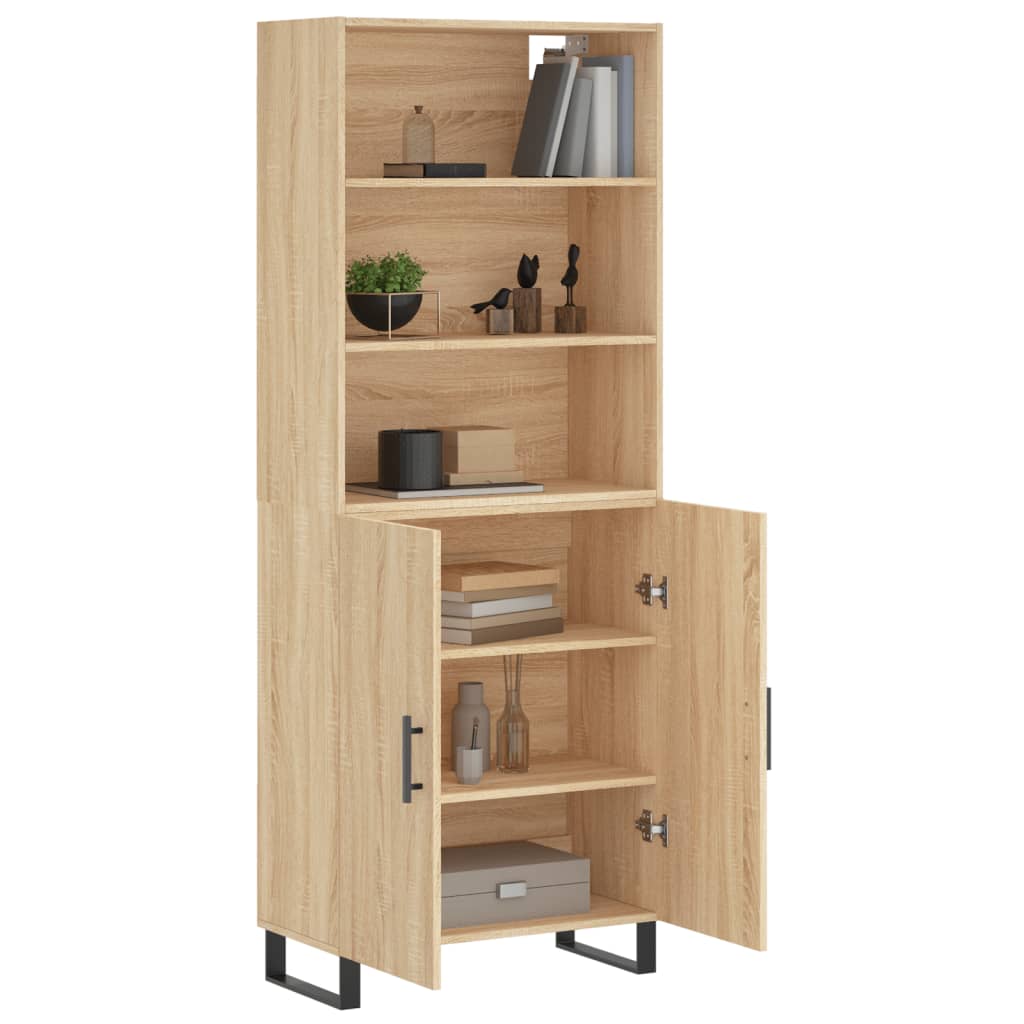vidaXL Dulap înalt, stejar sonoma, 69,5x34x180 cm, lemn compozit