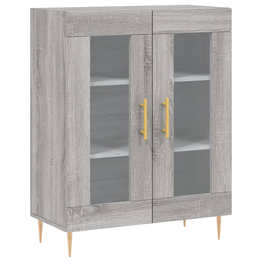 vidaXL Dulap înalt, gri sonoma, 69,5x34x180 cm, lemn compozit