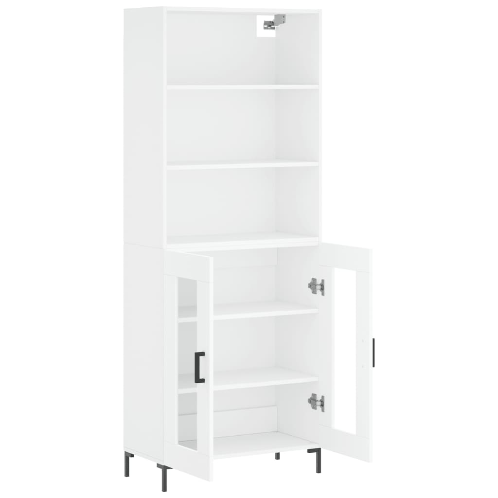 vidaXL Dulap înalt, alb, 69,5x34x180 cm, lemn compozit