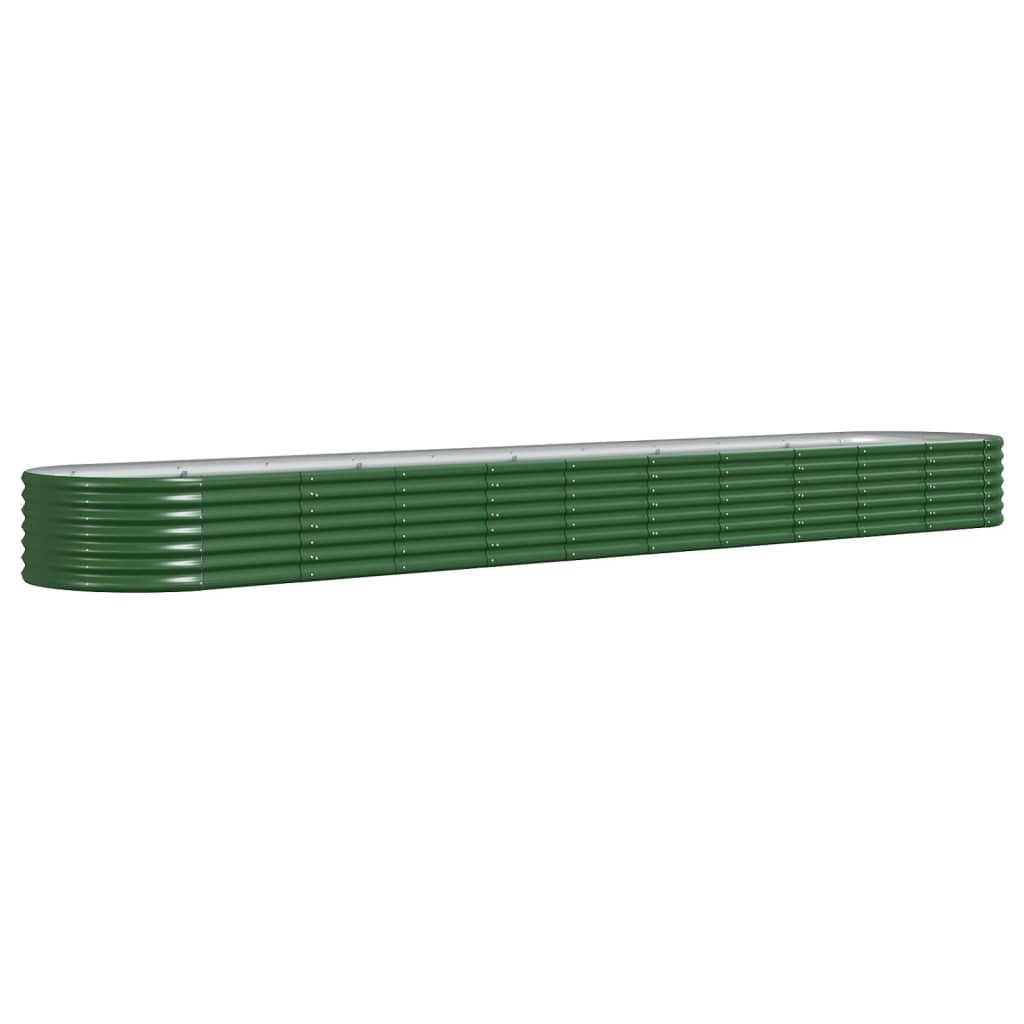 vidaXL Strat înălțat grădină440x80x36 cm oțel galvanizat
