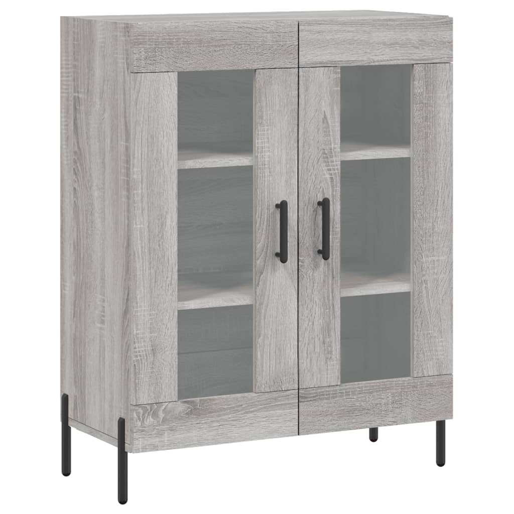 vidaXL Dulap înalt, gri sonoma, 69,5x34x180 cm, lemn compozit