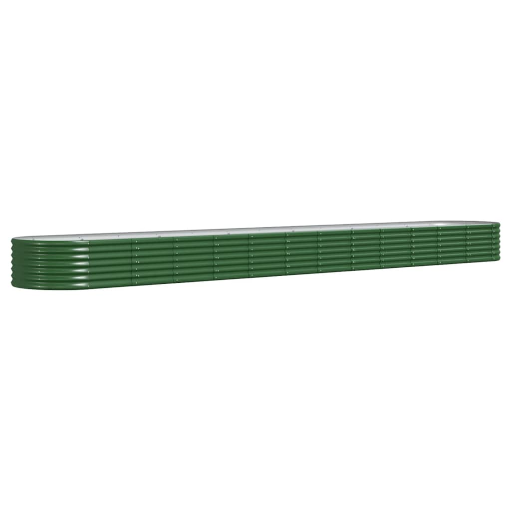 vidaXL Strat înălțat grădină 512x80x36 cm oțel vopsit electrostatic vidaXL Strat înălțat grădină 512x80x36 cm oțel vopsit electrostatic