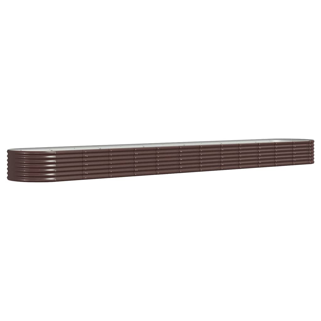 vidaXL Strat înălțat grădină 512x80x36 cm oțel galvanizat