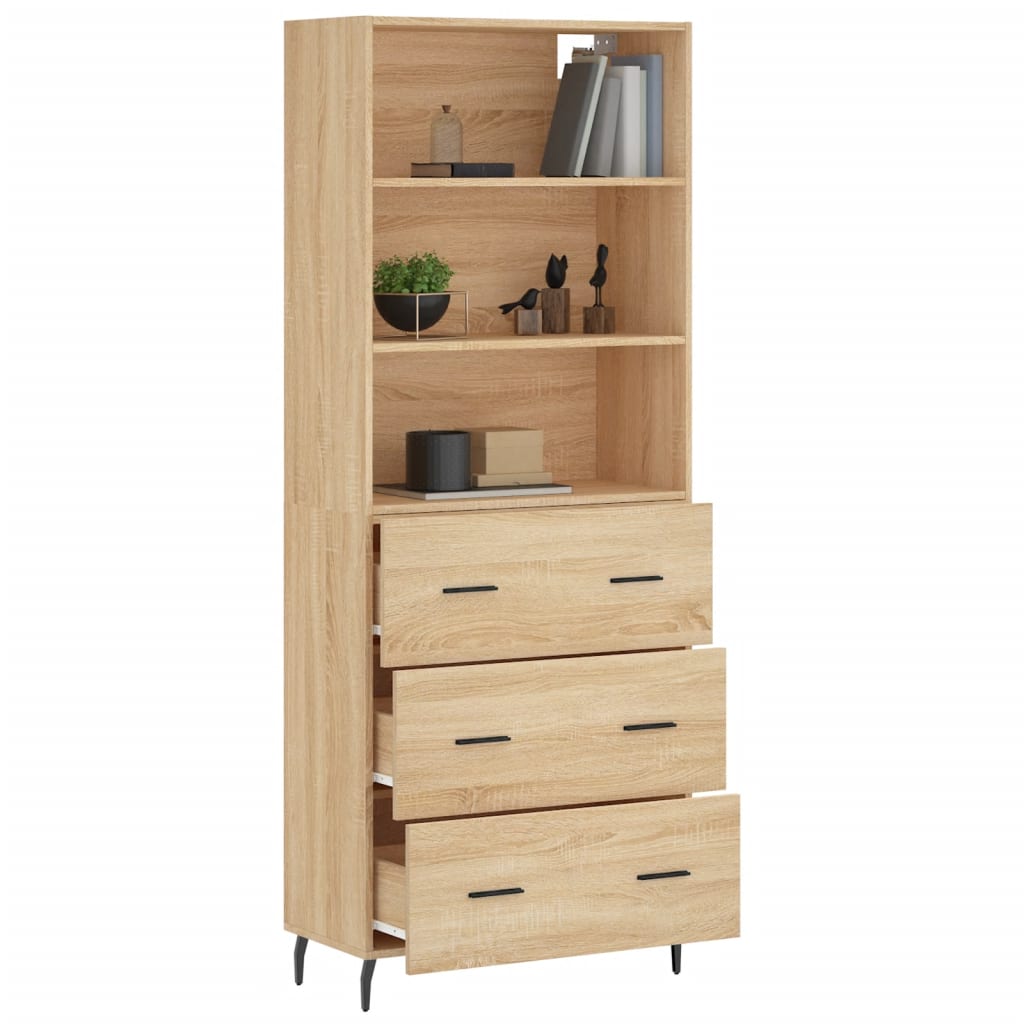 vidaXL Dulap înalt, stejar sonoma, 69,5x34x180 cm, lemn compozit vidaXL Dulap înalt, stejar sonoma, 69,5x34x180 cm, lemn compozit